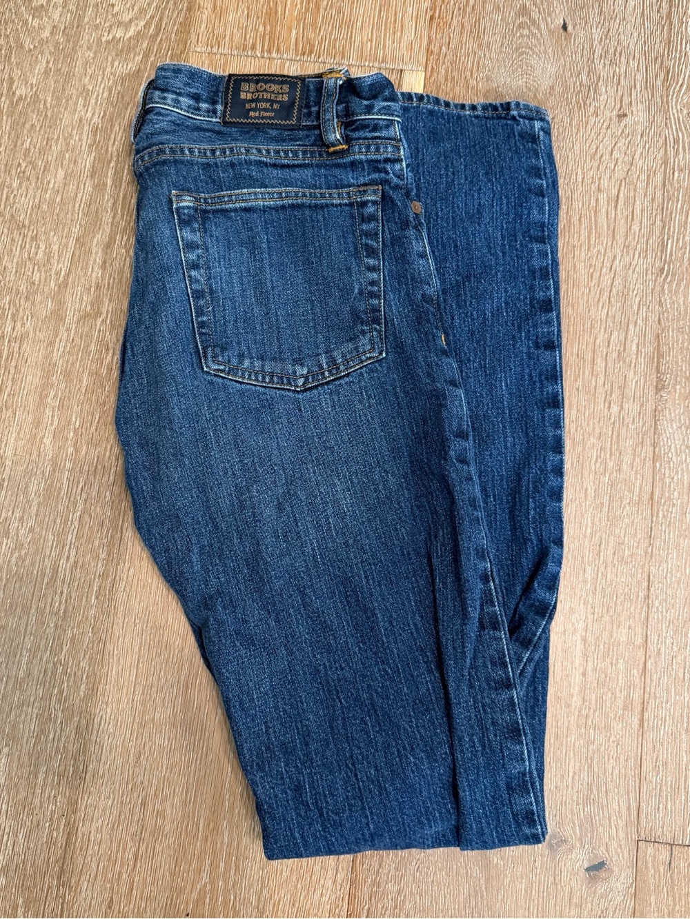 Brooks Brothers Dark Wash Denim Cotton Jean Mens 30x34 Slim Fit
